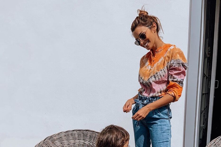 Maria Cerqueira Gomes e o filho João