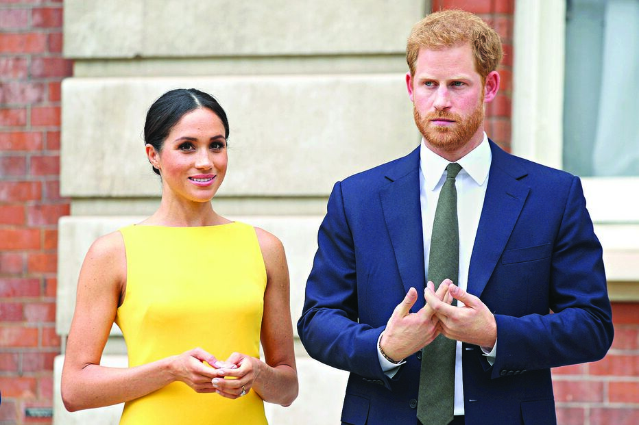 Meghan Markle e o príncipe Harry 