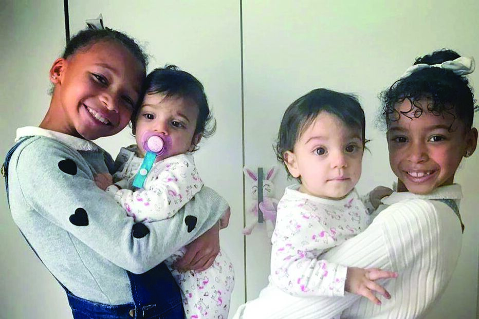 As filhas: Lyonce, Lyannii, Amoor e Valentine Viktória