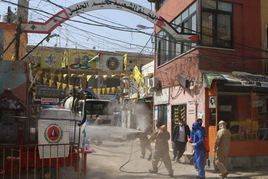 Campo de refugiados palestinianos no Líbano