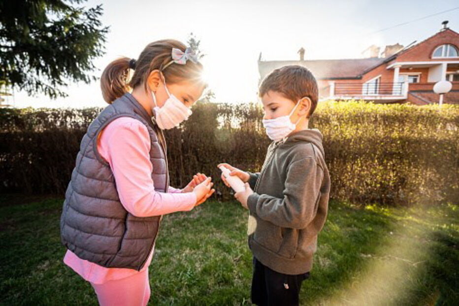 Crianças durante isolamento devido ao coronavírus