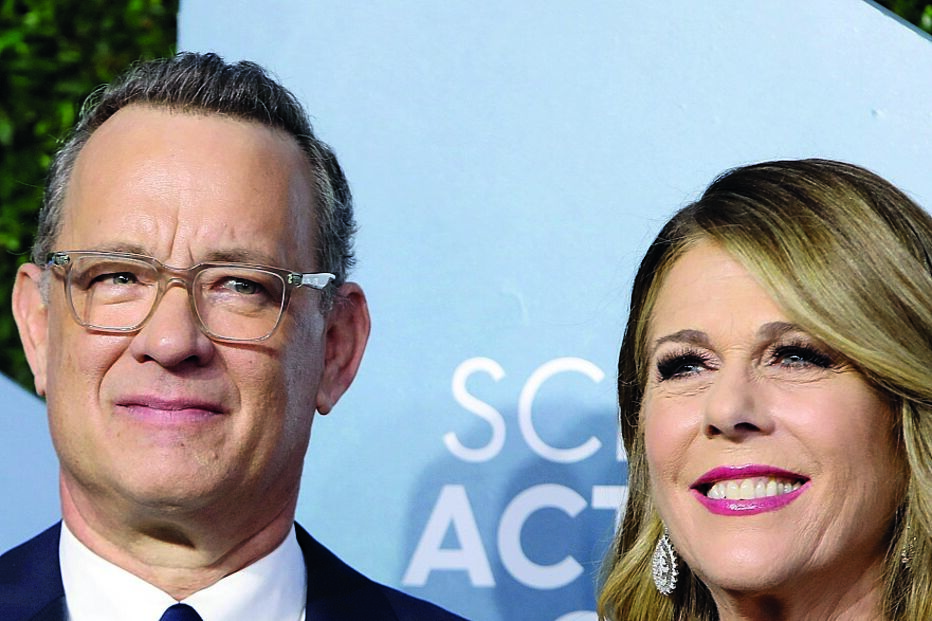 Tom Hanks e a mulher