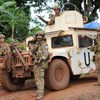 Paraquedistas portugueses patrulham cidade na República Centro-Africana que foi palco de confrontos entre dois grupos armados