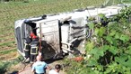 Capotamento de camião do lixo em Vizela faz dois feridos