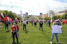 Celebração do 1.º de Maio, dia do trabalhador, na Alameda em Lisboa