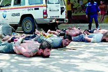 O grupo de “terroristas” capturado no estado de Aragua