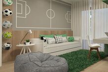 Quarto de Dinis, filho de Katia Aveiro, inspirado no futebol