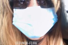 Inês Herédia mostra-se a sair de máscara