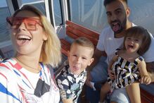 Bernardina Brito com a família