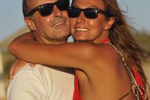 Pedro Patrocínio com a mulher Mariana