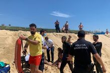Jovem de 20 anos resgatado do mar em Matosinhos
