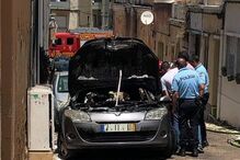 Incêndio em carro deixa homem em estado grave no centro de Portimão	