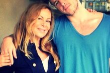 Ana Obregon e o filho