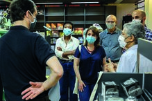 Catarina Martins visitou a Livraria Barata, em Lisboa