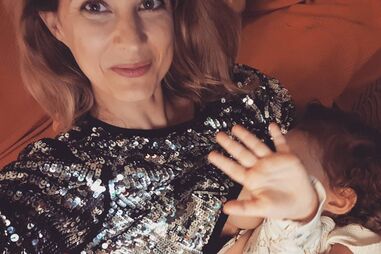 Luísa Barbosa com a filha, Aura