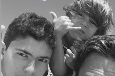 José Fidalgo com o filho, Lourenço