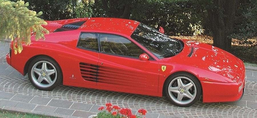 Ferrari Testarossa estava avaliado em 15 mil euros após acidente	