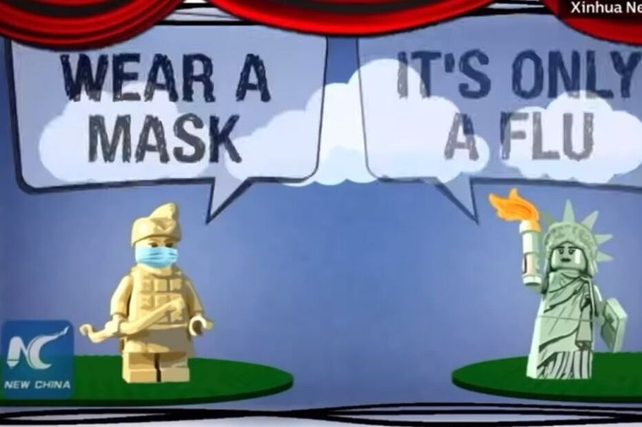 Covid-19 China usa legos para ridicularizar EUA e acusações sobre responsabilidade de Pequim