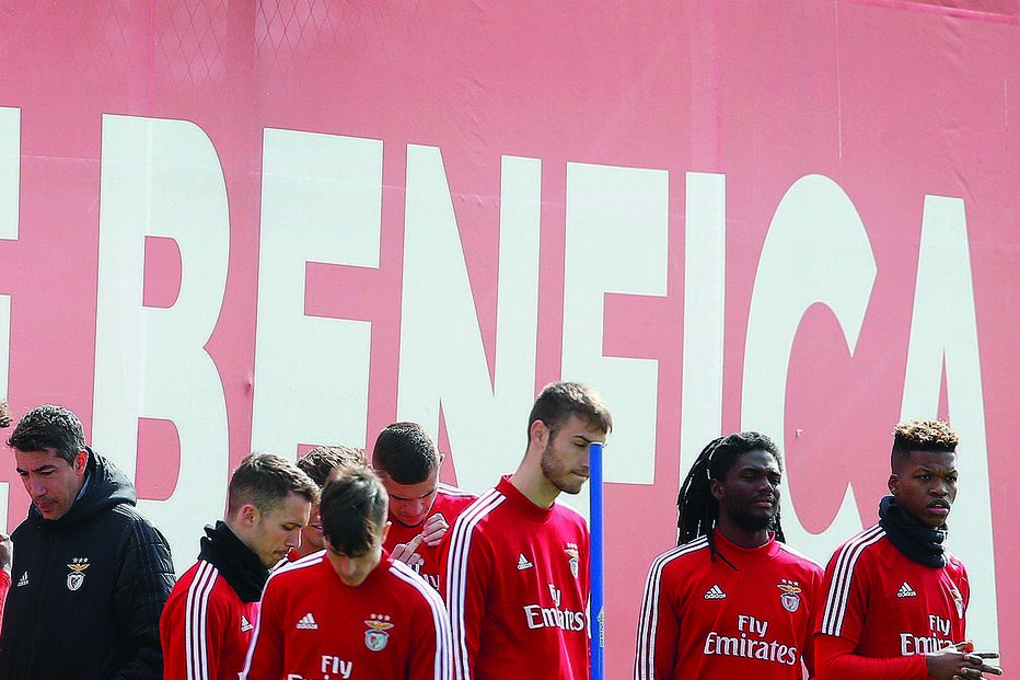 Jogadores do Benfica