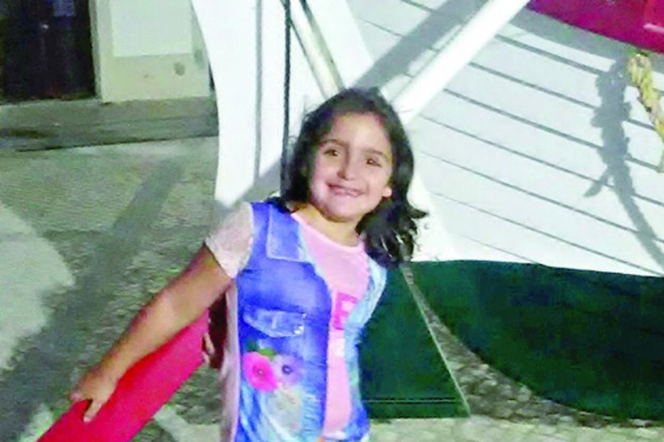 Valentina estava à guarda do pai 