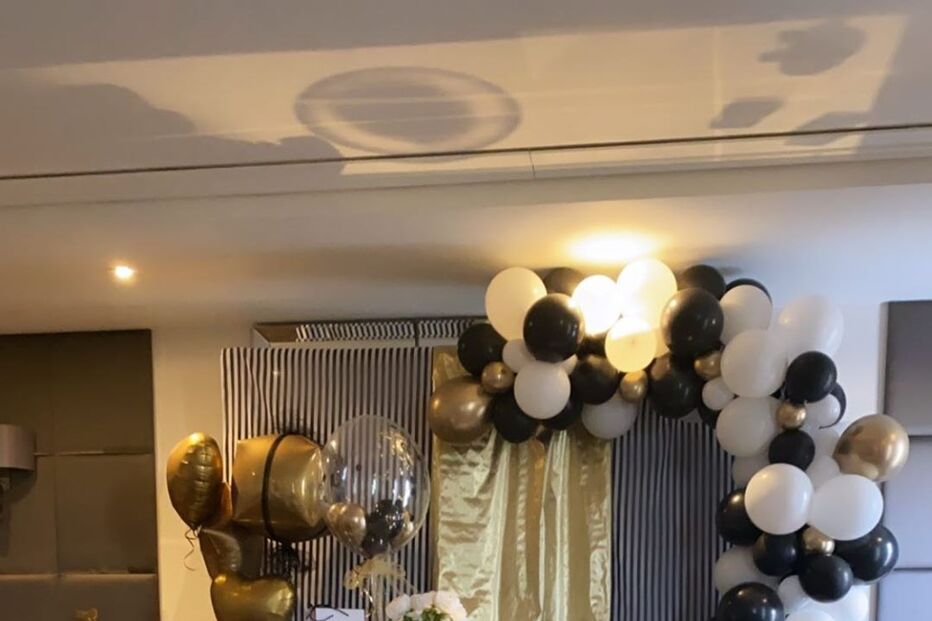 Decoração da festa de Daniela Machado, namorada de João Cancelo