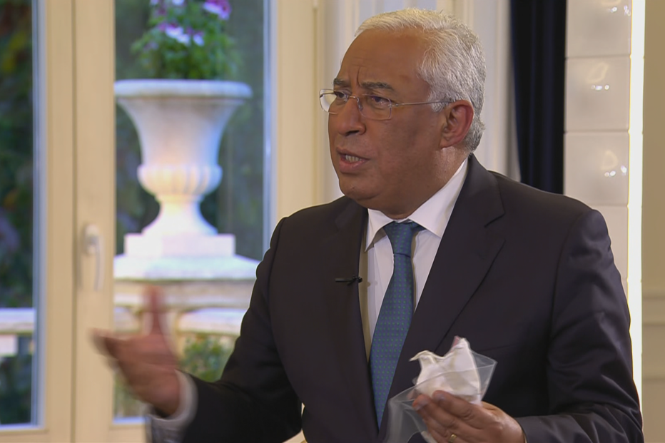 António Costa em entrevista à CMTV