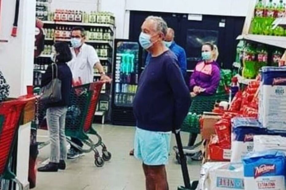 Marcelo Rebelo de Sousa vai às compras e Eduardo Madeira não resiste a fotografar 