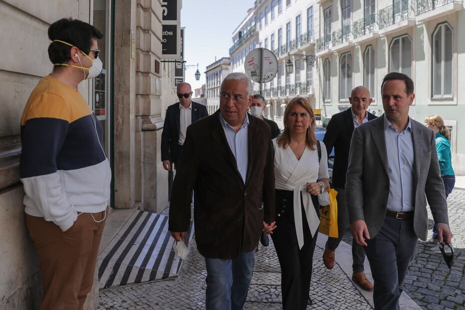 António Costa e a mulher