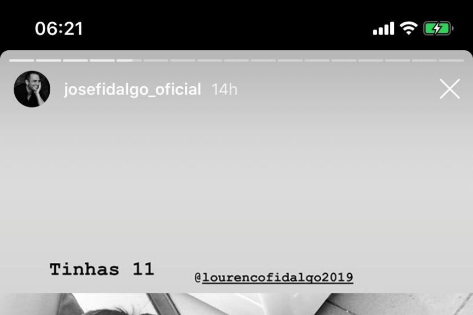 José Fidalgo com o filho, Lourenço