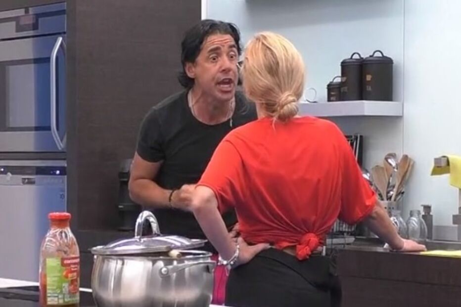 Pedro Soá e Teresa durante a discussão polémica no 'Big Brother'