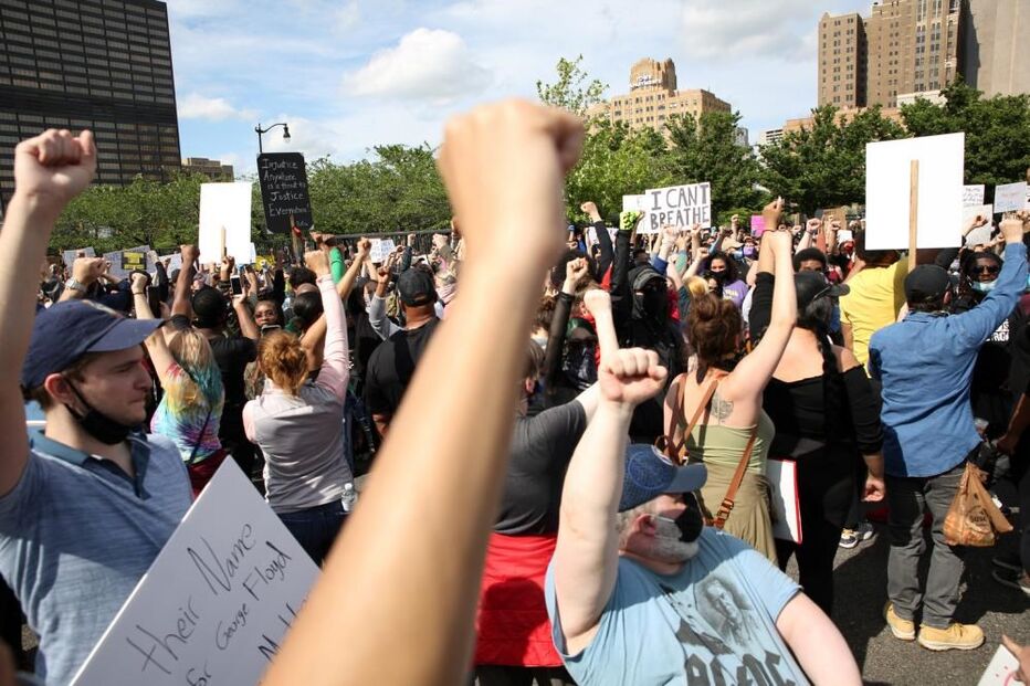 Protesto pela morte de afro-americano em Detroit nos EUA