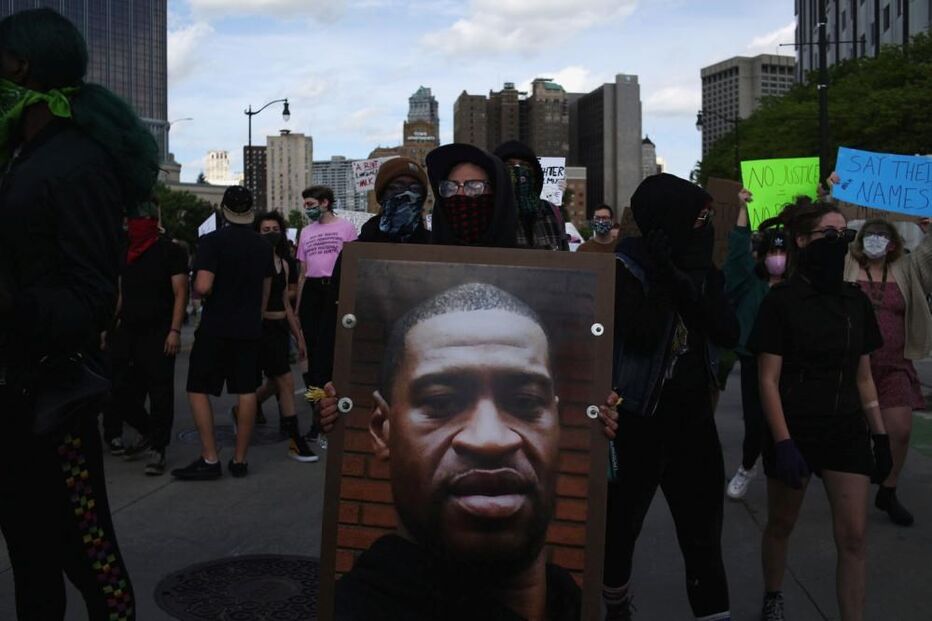 Protesto pela morte de afro-americano em Detroit nos EUA