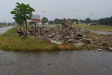 Trovoada destrói cruzeiro do Santuário de Nossa Senhora do Naso em Miranda do Douro