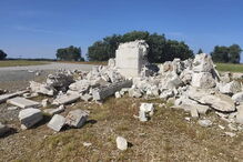 Trovoada destrói cruzeiro do Santuário de Nossa Senhora do Naso em Miranda do Douro