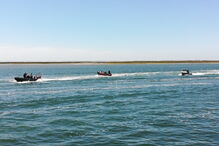 Barco com sete marroquinos intercetado na costa em Olhão