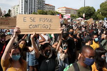 Manifestação antirracista e antifascista 