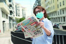 Milhares de leitores do Correio da Manhã recebem máscara grátis