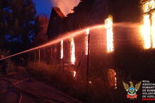 Fogo destrói castelo de Vizela