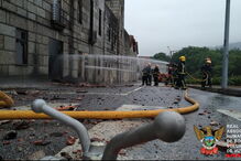 Fogo destrói castelo de Vizela