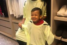 Cristianinho com o irmão Mateo