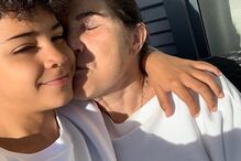 Cristianinho com a avó, Dolores Aveiro