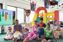 Cristianinho durante a festa de Alana Martina