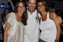 Liliana Campos com os amigos Pedro Lima e Anna Westerlund