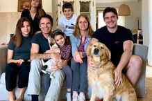 Pedro Lima com a mulher e os cinco filhos