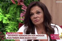 Rita Ribeiro esteve no 'Você na TV' e falou sobre a morte da mãe