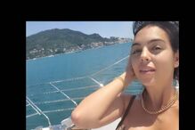 Georgina Rodríguez partilha passeio de barco com Ronaldo