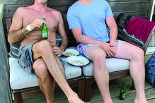 Pedro Lima com o filho mais velho, João Francisco