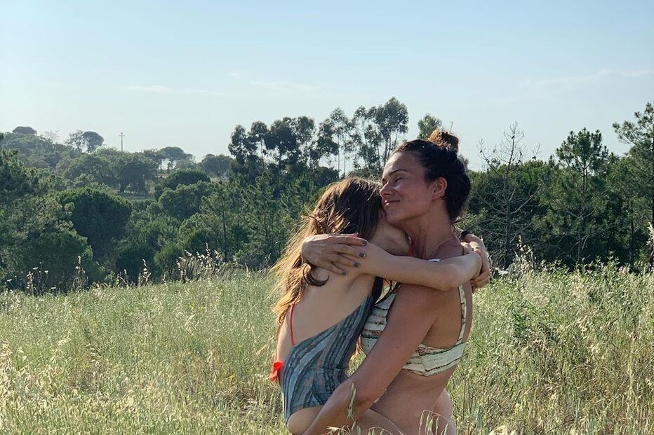 Cláudia Vieira e a filha mais velha, Maria