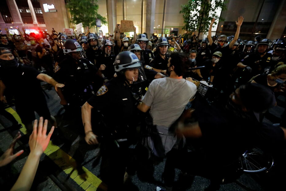 Protestos pela morte de George Floyd em Nova Iorque