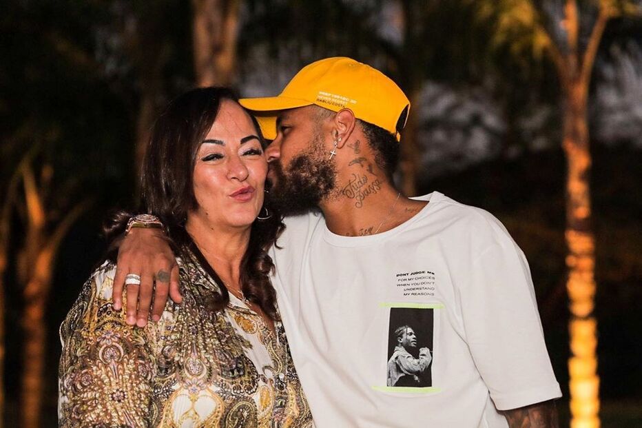 Neymar e a mãe, Nadine